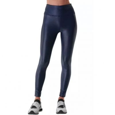 Noli Liquid Leggings Navy Blue Shiny Size Small